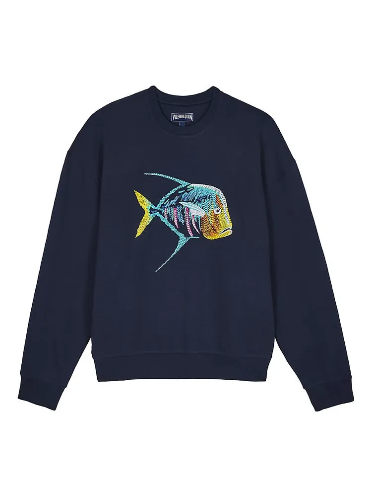 Piranha Embroidered Sweatshirt