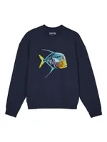 Piranha Embroidered Sweatshirt