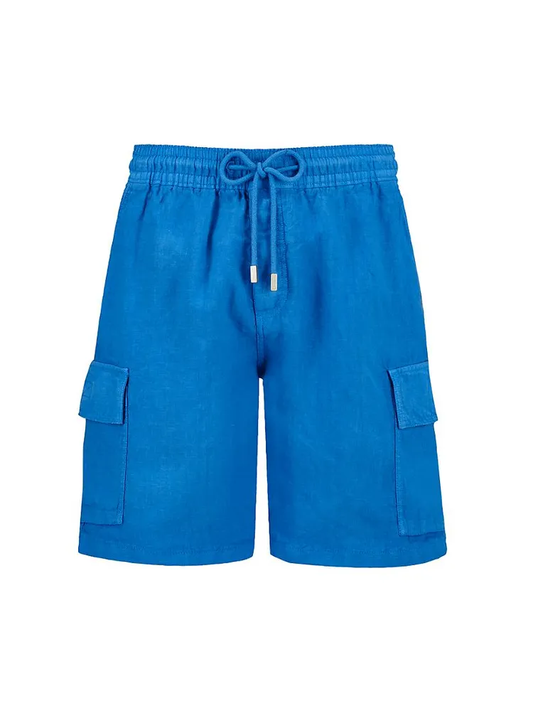 Linen Cargo Shorts