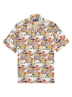 Fish Fam Linen Camp Shirt