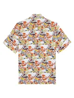 Fish Fam Linen Camp Shirt