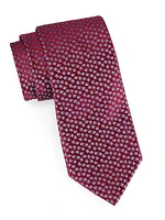 Cube Jacquard Silk Tie