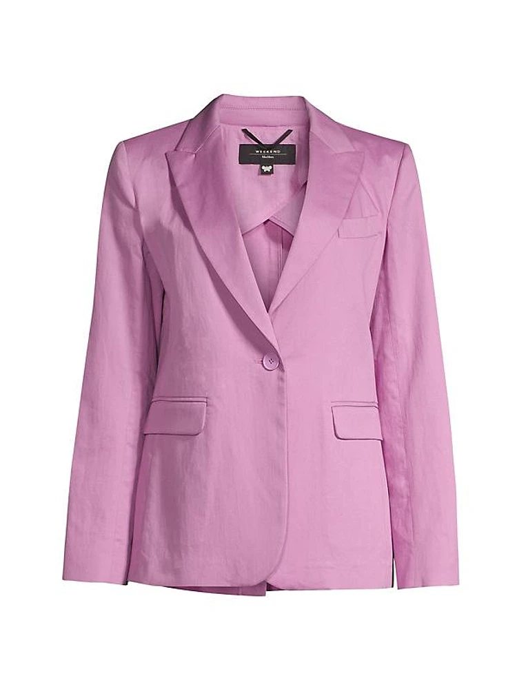 Gelosia Peak-Lapel Jacket