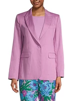 Gelosia Peak-Lapel Jacket