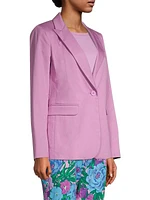 Gelosia Peak-Lapel Jacket