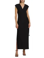 Clemence Wrap Midi-Dress