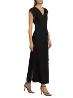 Clemence Wrap Midi-Dress