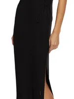 Clemence Wrap Midi-Dress