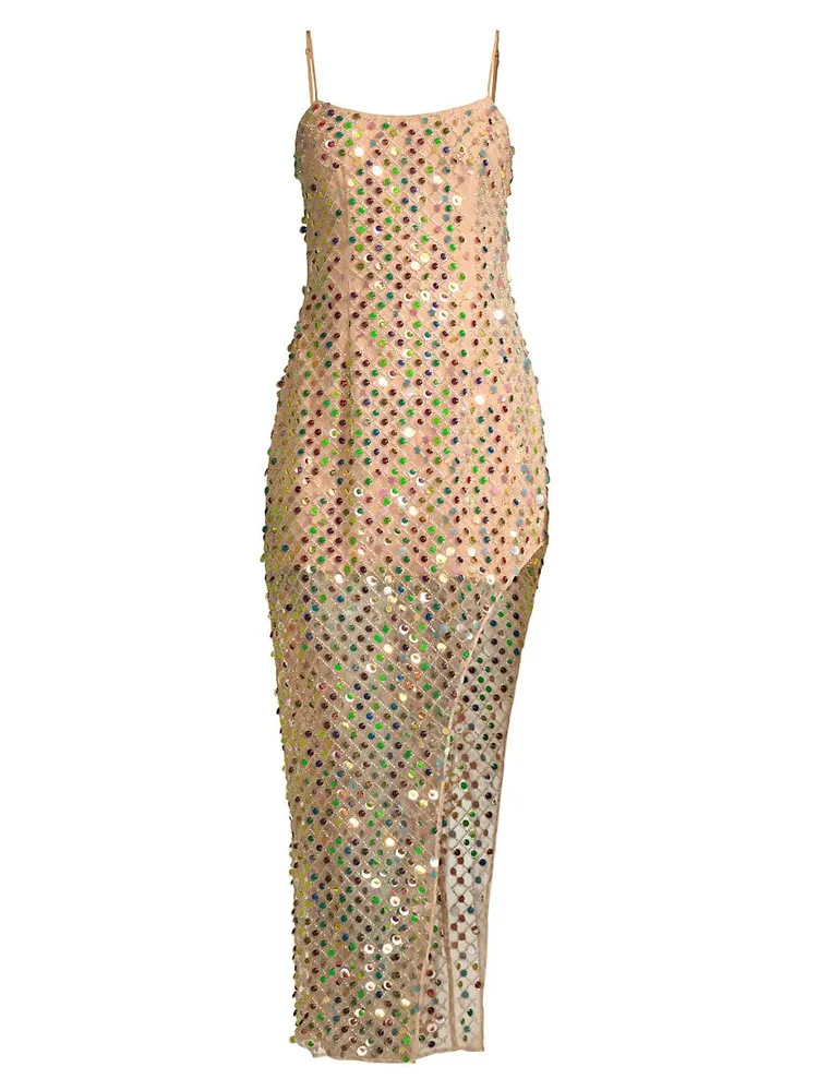 Cabana Embellished Midi-Dress