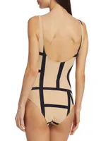 Monogram One-Piece Swimsuit