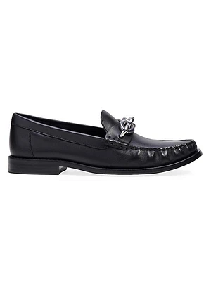 Jess Leather Chain Loafers