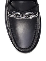 Jess Leather Chain Loafers