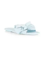 Loveknot Denim Flat Sandals