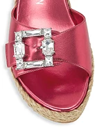 Saint Tropez Buckle Wedge Slides