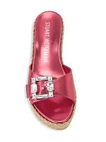 Saint Tropez Buckle Wedge Slides