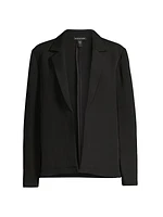 Textured Open-Front Blazer