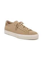 Fulton Leather-Trimmed Knit Sneakers