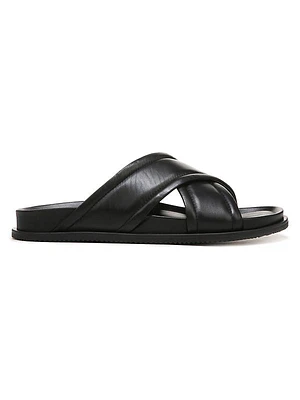 Derek Leather Slide Sandals