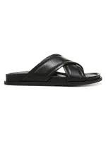 Derek Leather Slide Sandals