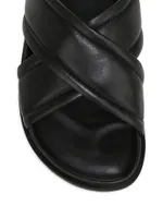 Derek Leather Slide Sandals