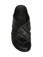 Derek Leather Slide Sandals