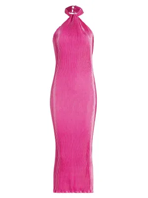 Turlington Satin Midi-Dress