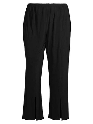 Summer Social Split-Hem Flared Pants