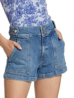 Vincent Cotton Denim Utility Shorts