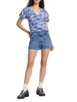 Vincent Cotton Denim Utility Shorts