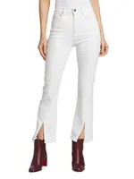 Mira Cotton-Blend Flared Jeans