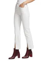 Mira Cotton-Blend Flared Jeans