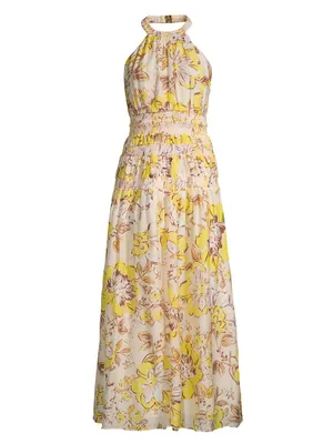 Aisha Floral Smocked Maxi Dress