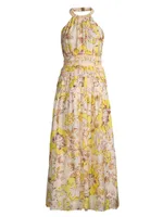 Aisha Floral Smocked Maxi Dress