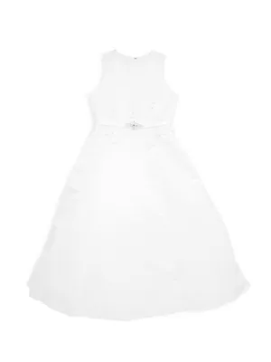 Little Girl's & Communion A-Line Satin Dress