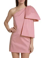 Josselin Taffeta Bow Minidress