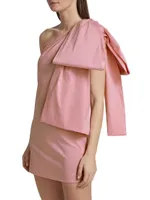 Josselin Taffeta Bow Minidress