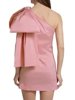 Josselin Taffeta Bow Minidress