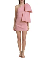 Josselin Taffeta Bow Minidress