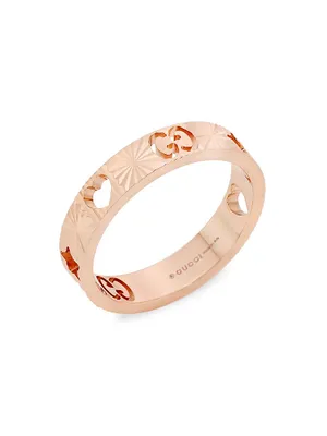 Icon 18K Rose Gold Star Ring