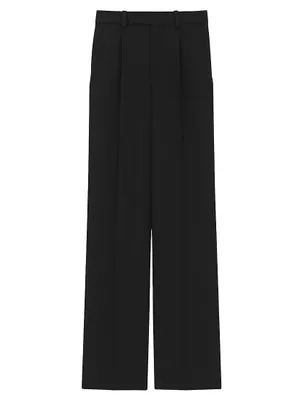 Flared Pants Grain De Poudre