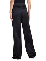 Flared Pants Grain De Poudre