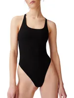 Soft Ribbed Lowback Bodysuit