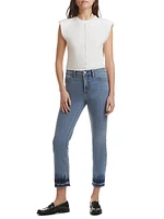 Ankle Straight-Leg Jeans