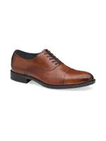 J&M Collection Flynch Leather Cap-Toe Oxfords