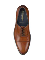 J&M Collection Flynch Leather Cap-Toe Oxfords