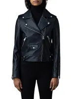 Baya Lambskin Biker Jacket