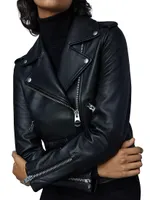 Baya Lambskin Biker Jacket