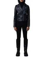 Baya Lambskin Biker Jacket