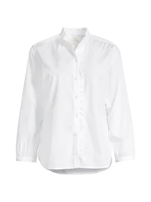 Henea Ruffled Cotton Shirt