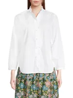 Henea Ruffled Cotton Shirt